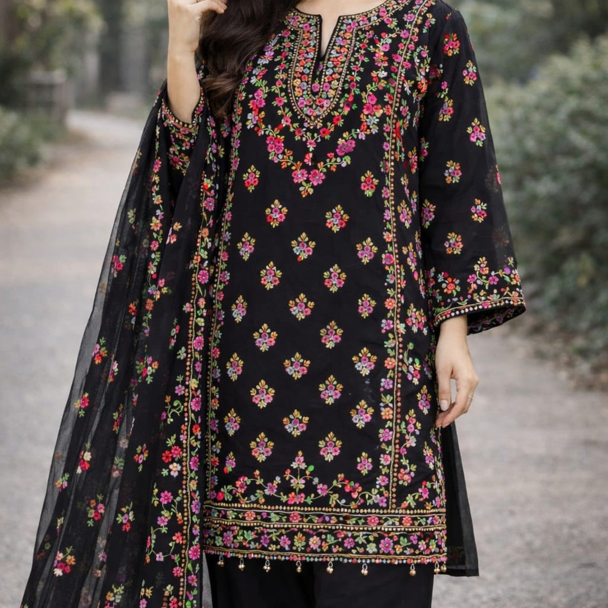 Hand Embroidered 3 Piece Suit 0073