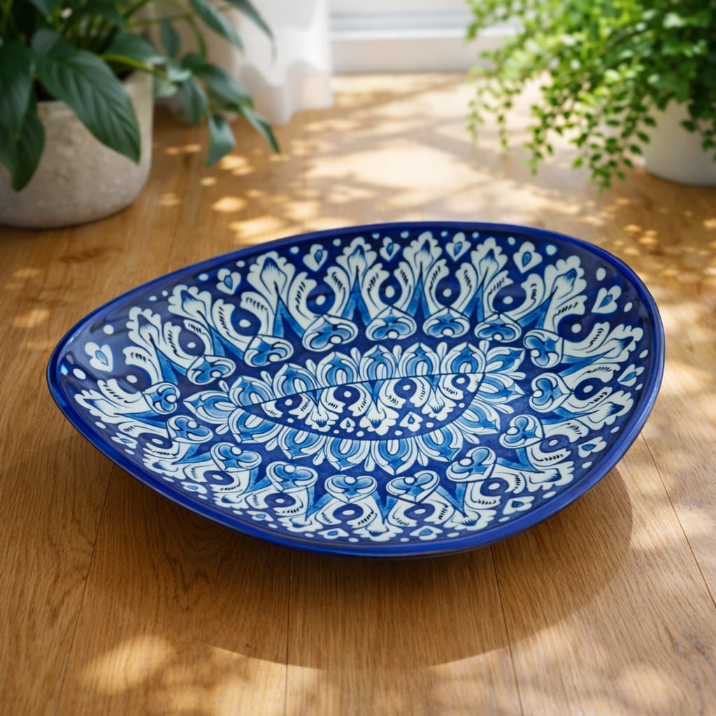 Shahkaar-e-Neel Rice Platter 00378
