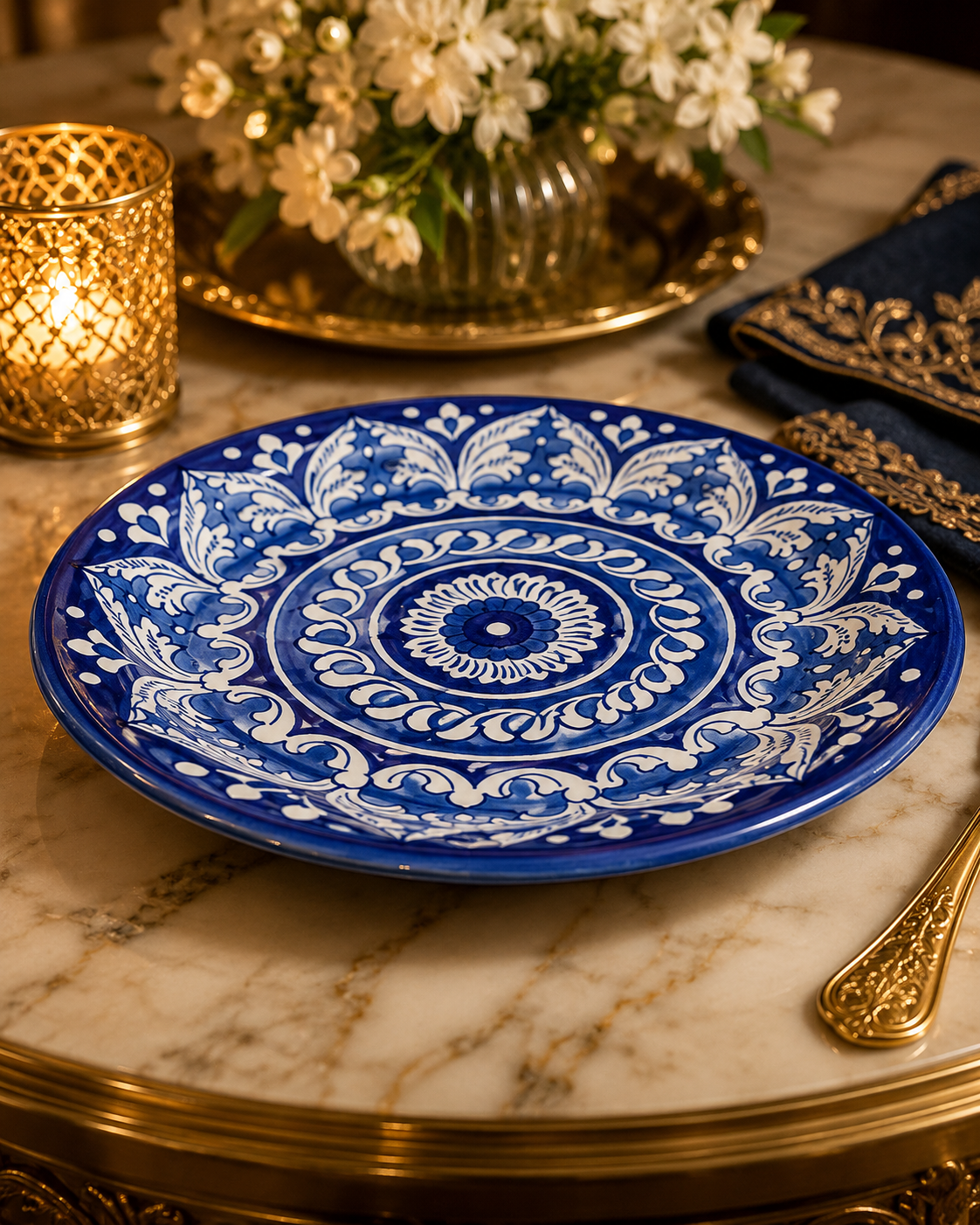 NOOR MAHAL Dinner plate 0343