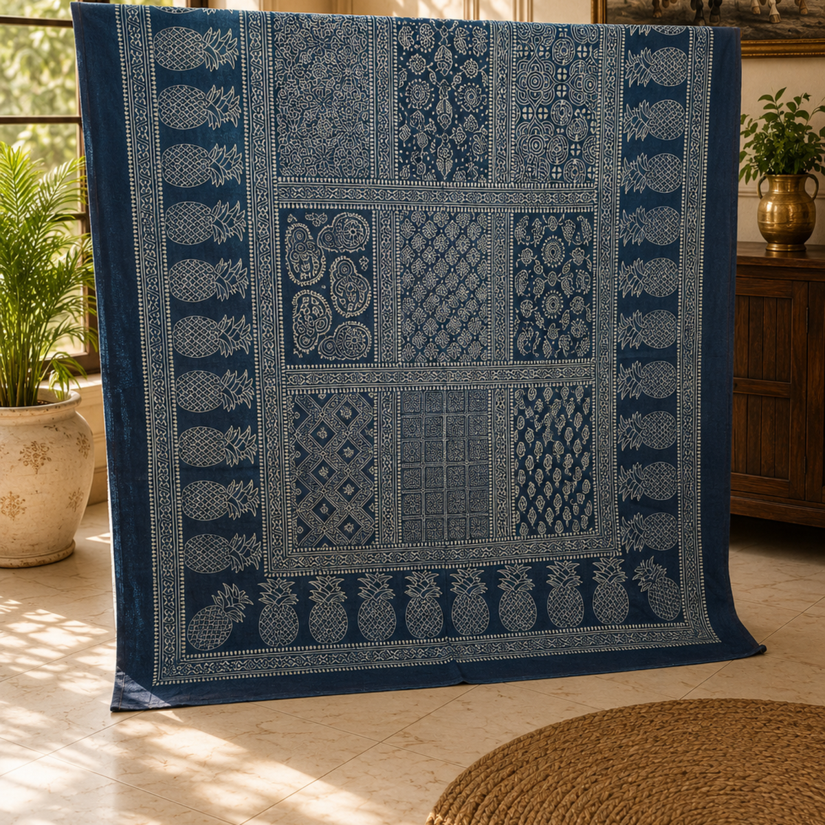 Patch Work Ajrak Dupatta 0770