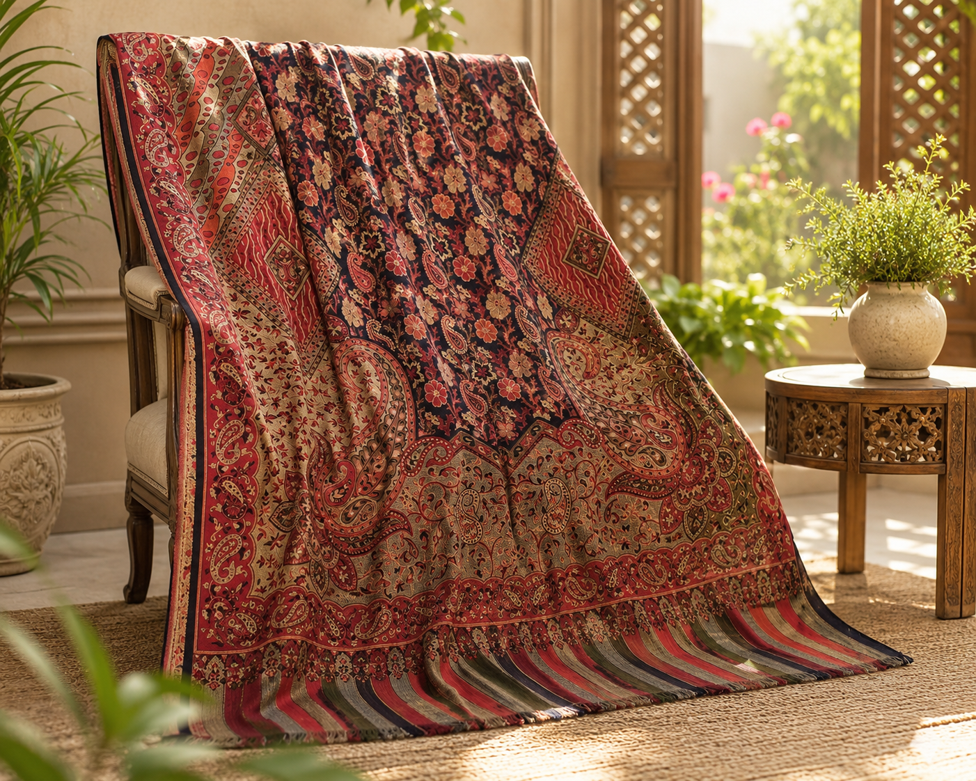 Marina Suits with Kani Shawl 0490