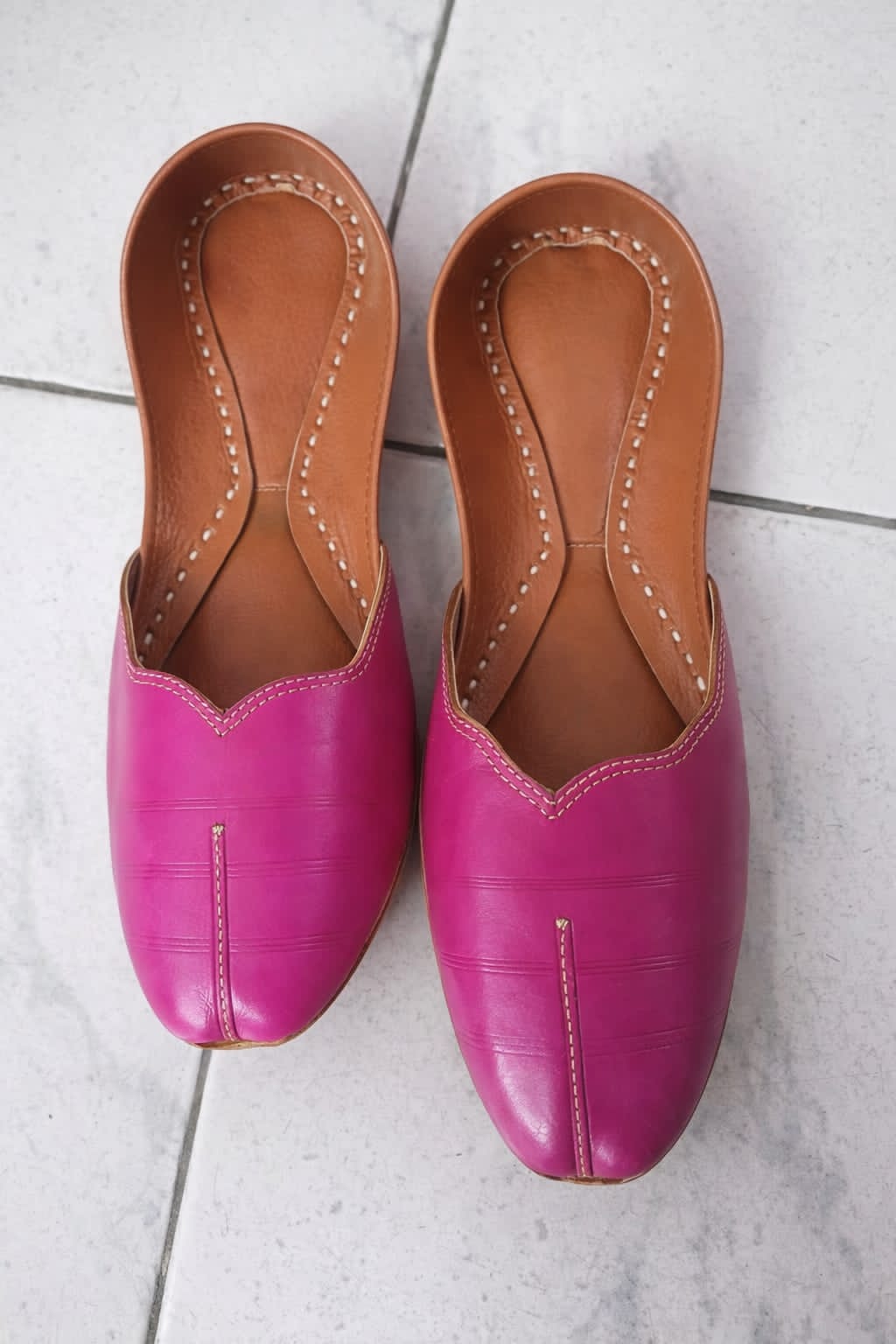 Plain Leather Khussa 0414