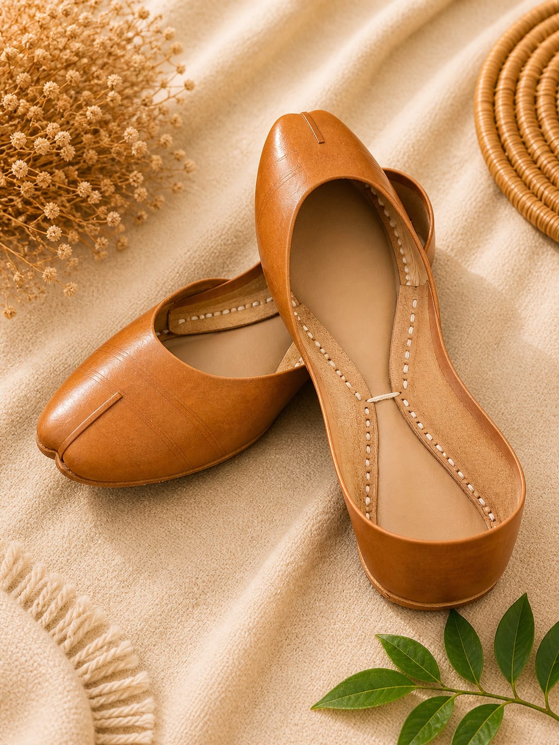 plain camel leather 0072