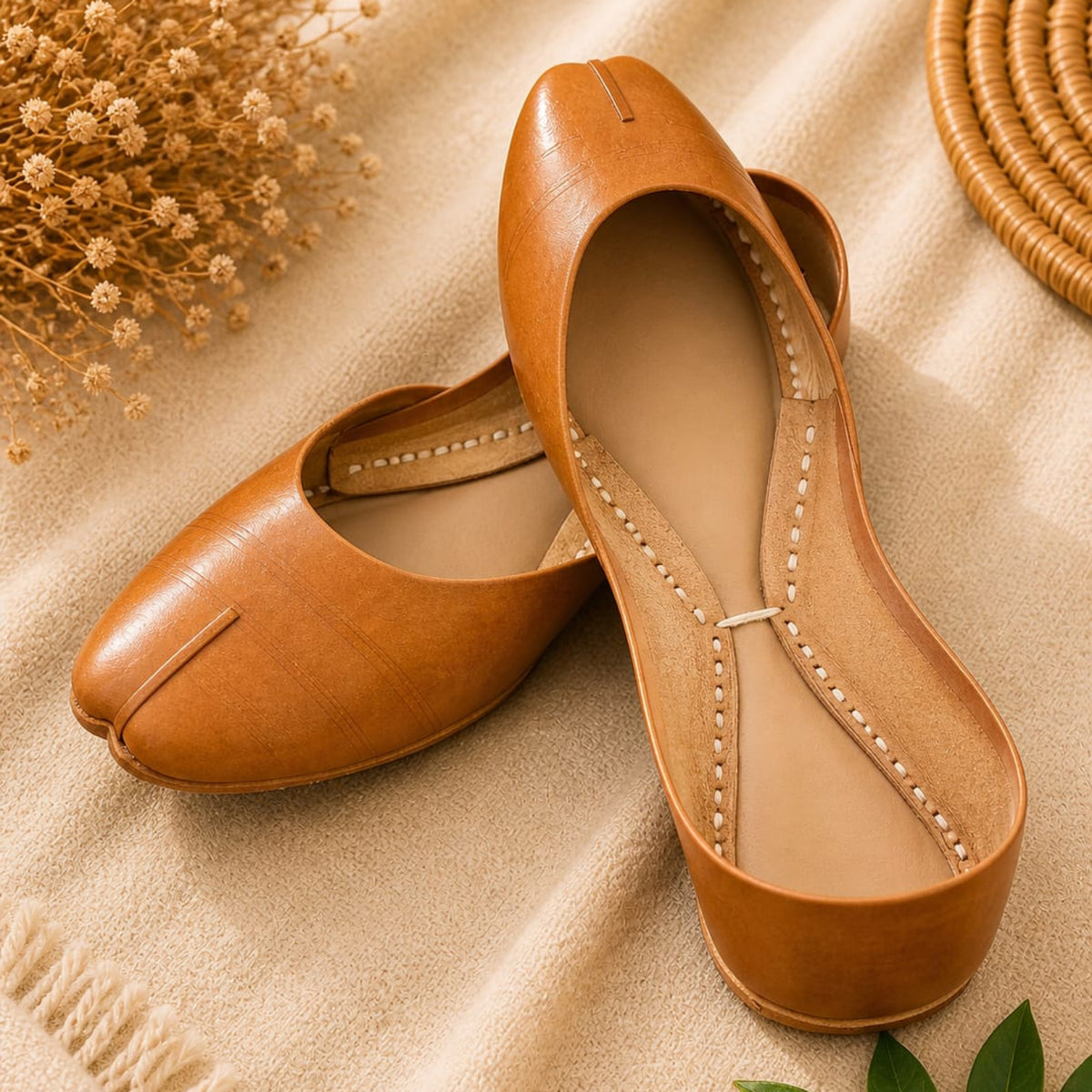plain camel leather 0072