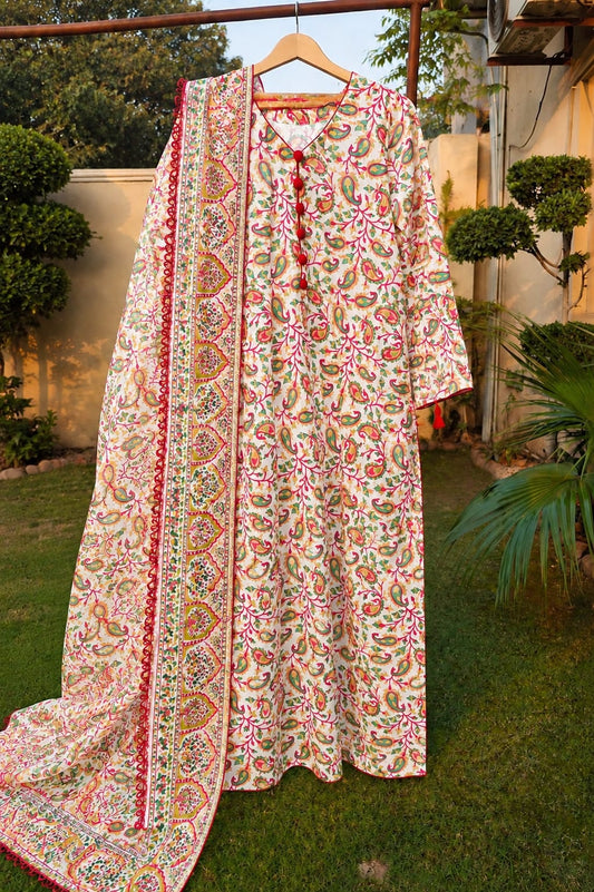 2 Pc Block print Stitched 00653