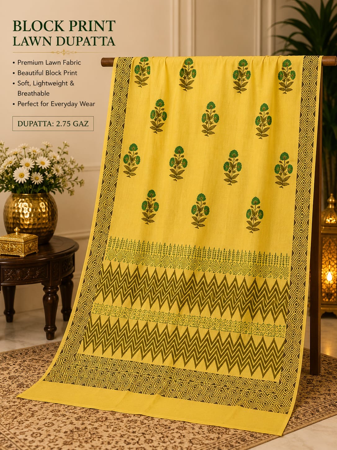 Gul Ahmed Lawn BlockPrint 2 Piece Suit 0782