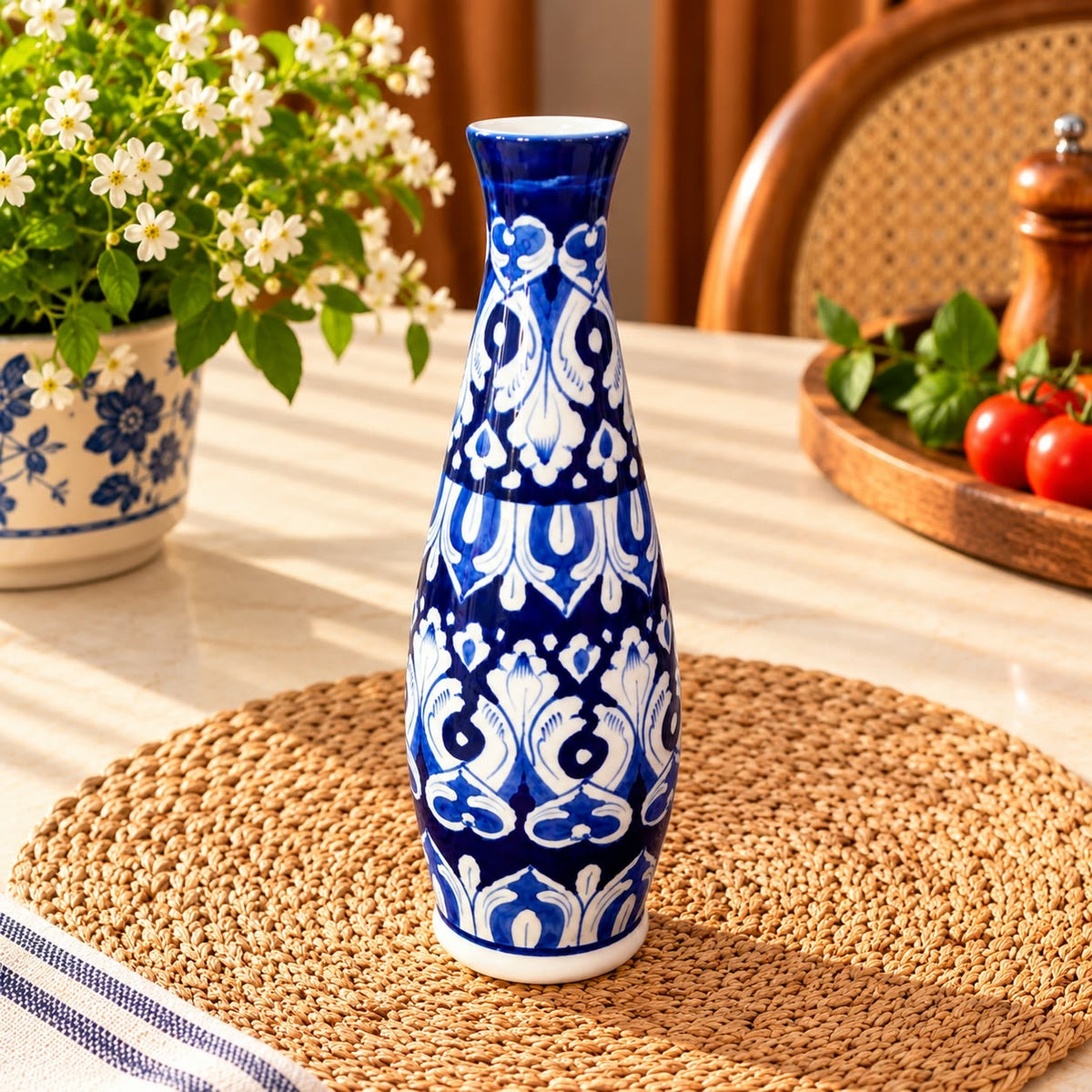 Blue Pottery Vase 0954