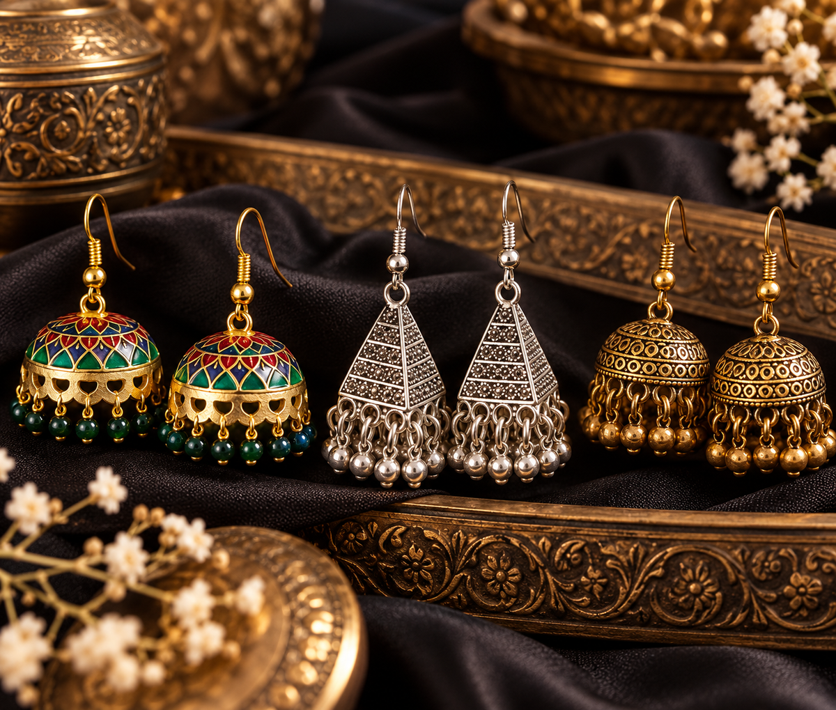 Heritage Jhumka Trio – 0846