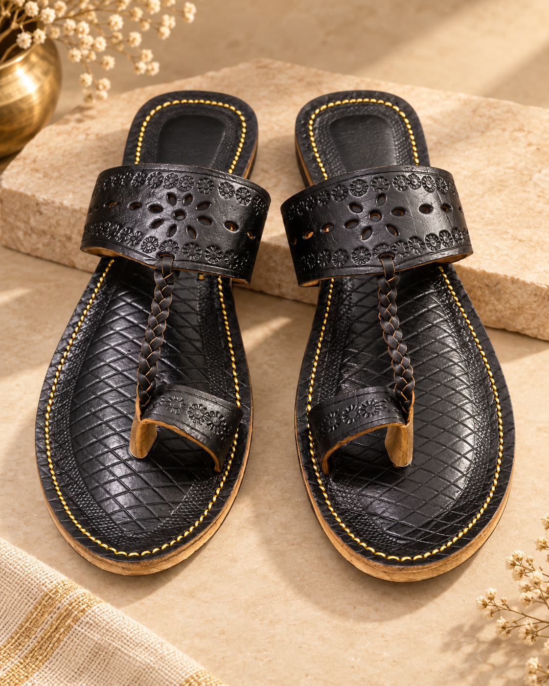 Leather kolapuri 0843