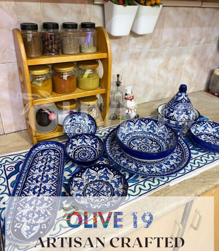 Mughal Art Blue Pottery