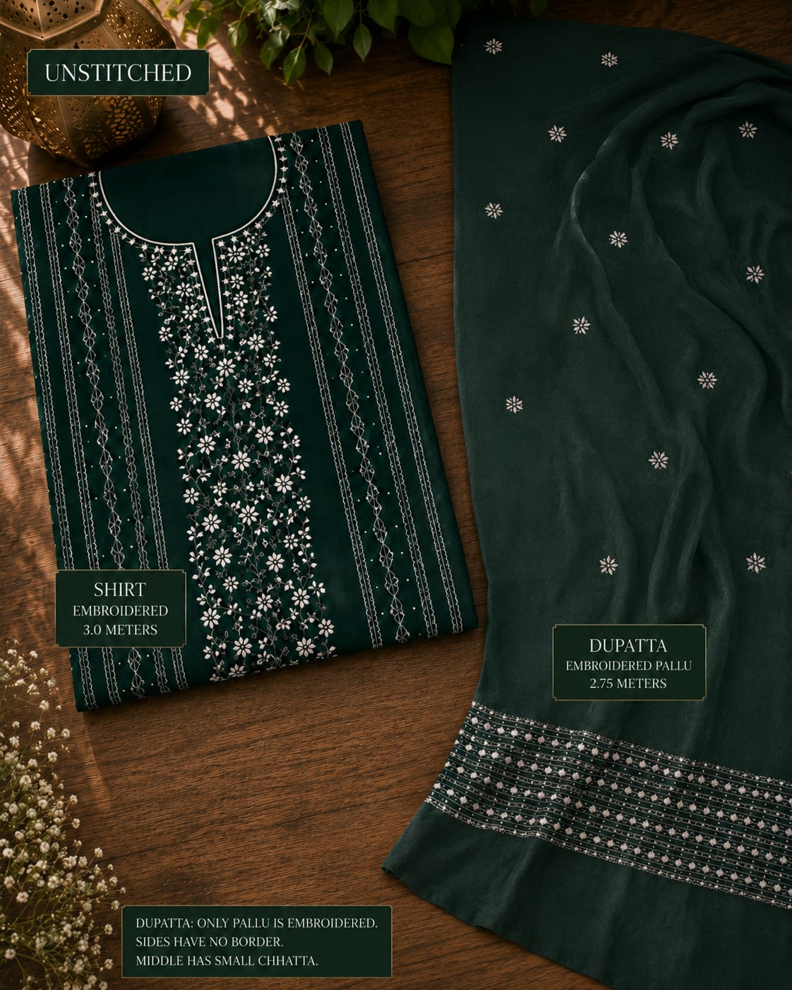 Luxury Lawn Unstitched Suit 0806 (2PC)