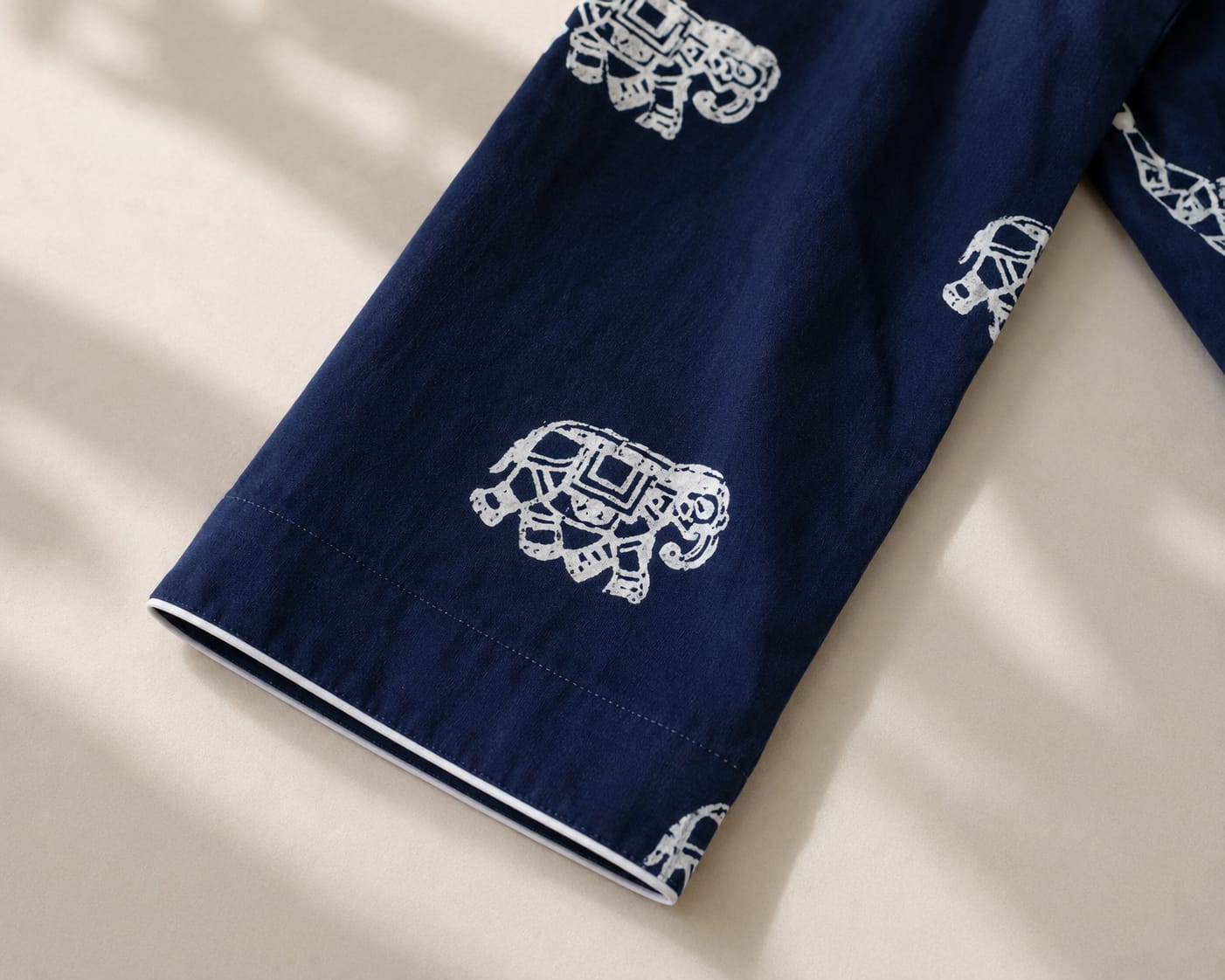 Marina Blockprint Stitched Shirt 0809