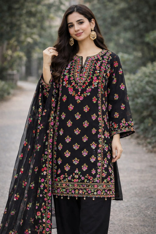 Hand Embroidered 3 Piece Suit