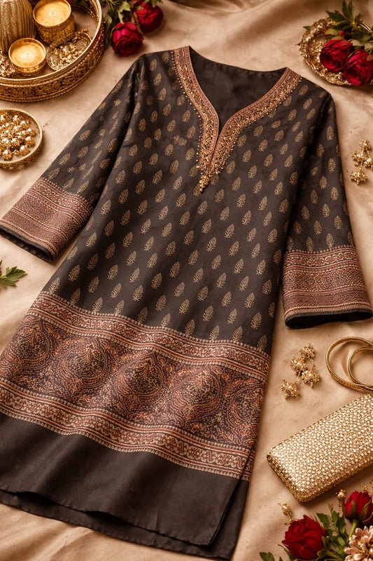 Ajrak Silk Shirt 0014