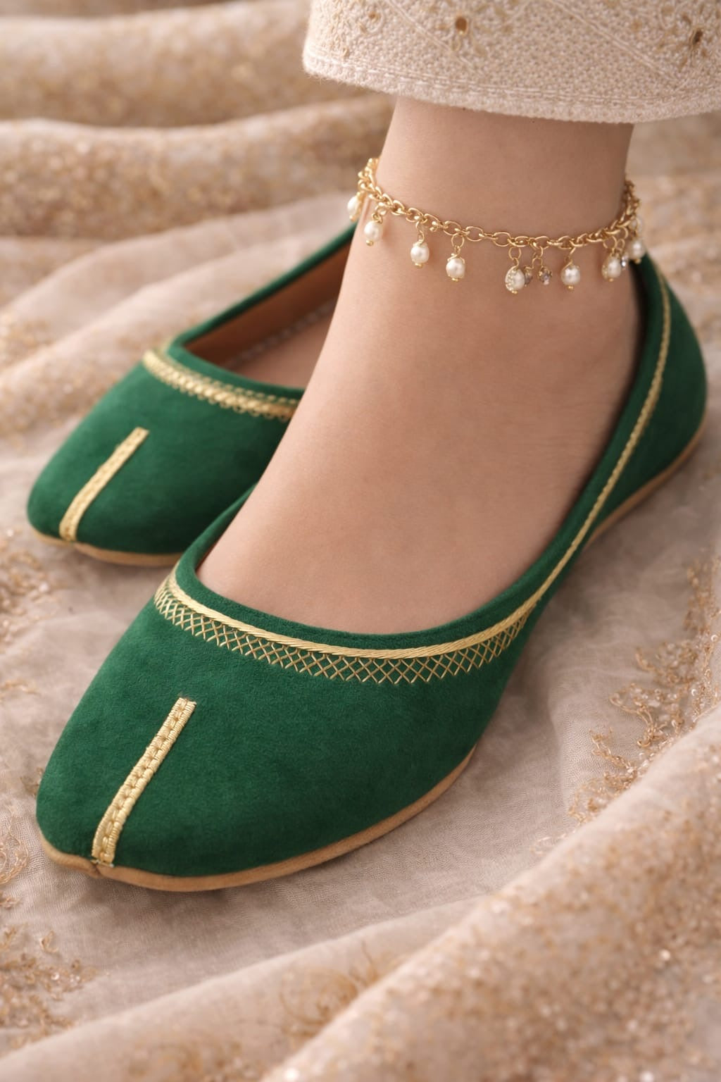 Leather Velvet Green 00447
