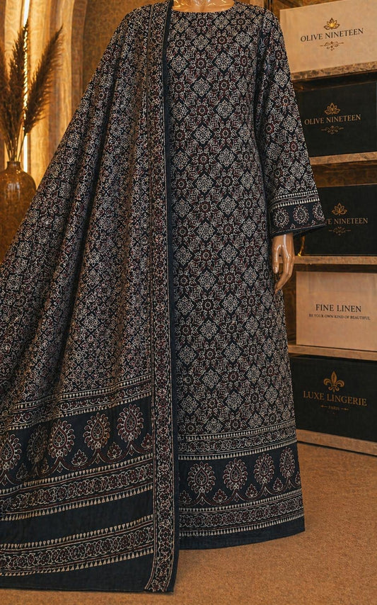 Organic Dyed Ajrak 2Pc UNStitched 046