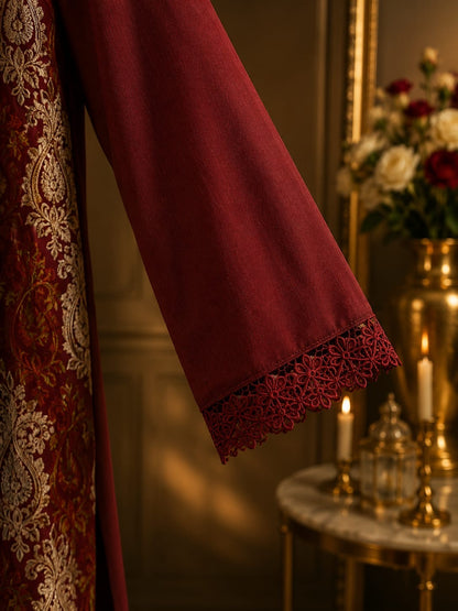 Wool Pashmina 3 Piece Suit 0813