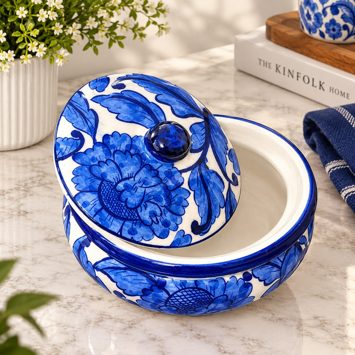 Blue Pottery Small Handi 0960