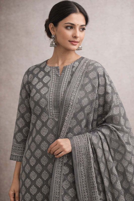 2 Pc Blockprint Suit 028