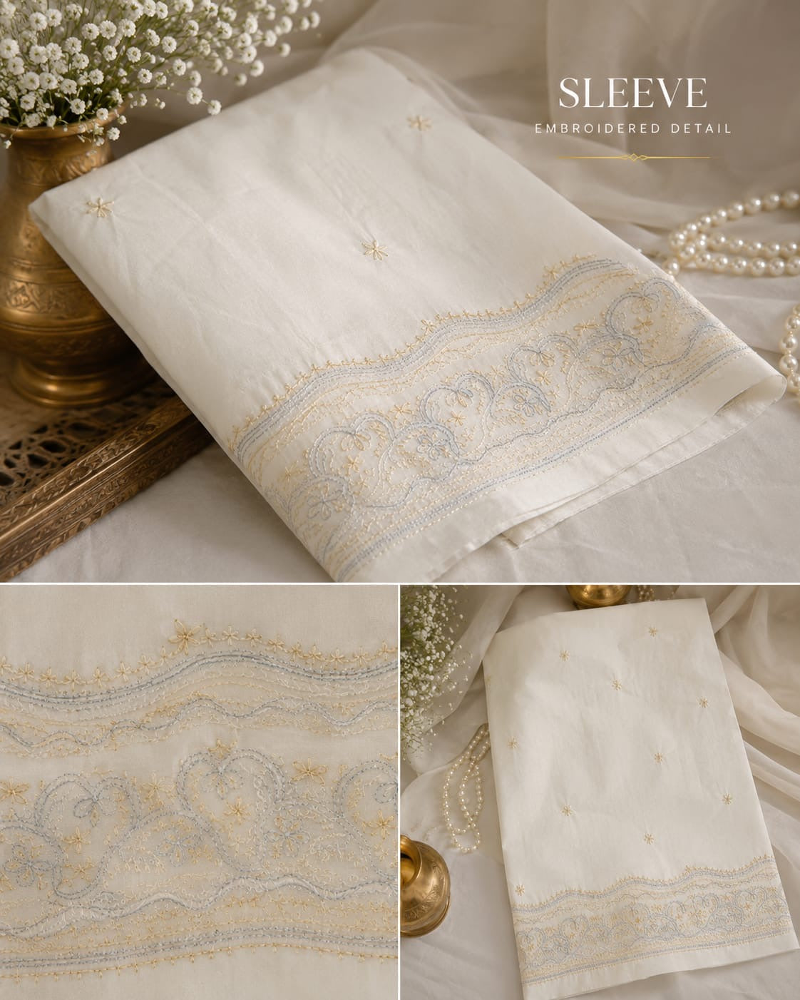 Luxury Lawn Unstitched Suit 0807