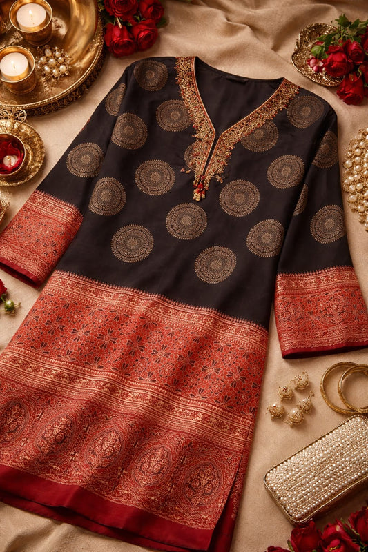 Ajrak Silk Shirt 0013