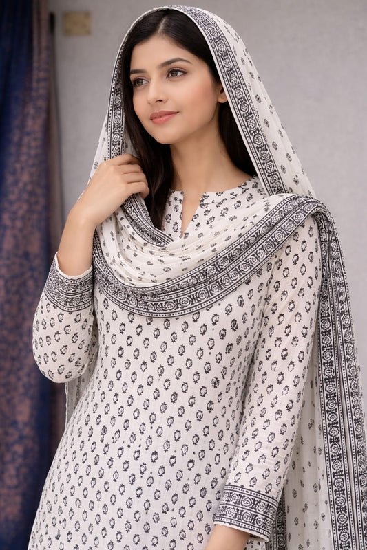 Block print 2pc Suit 024