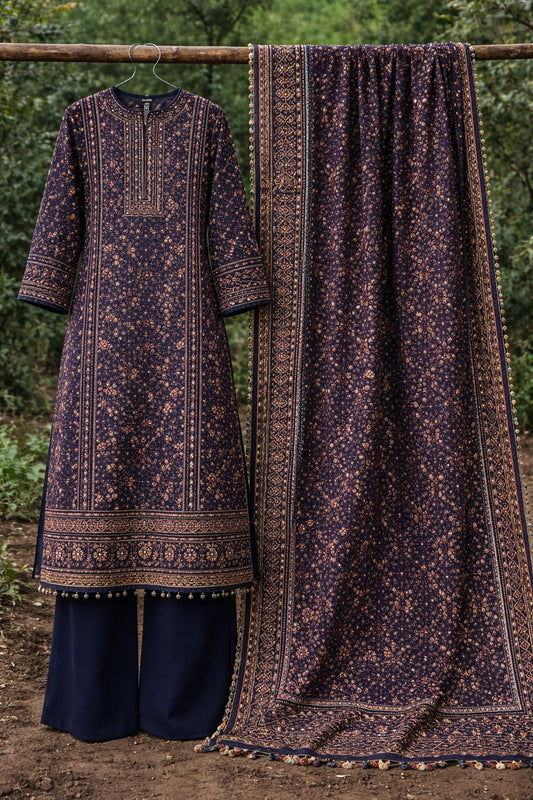 Organic Dyed Ajrak 2Pc 024