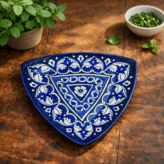 Noor Mahal Triangle Platter (S)