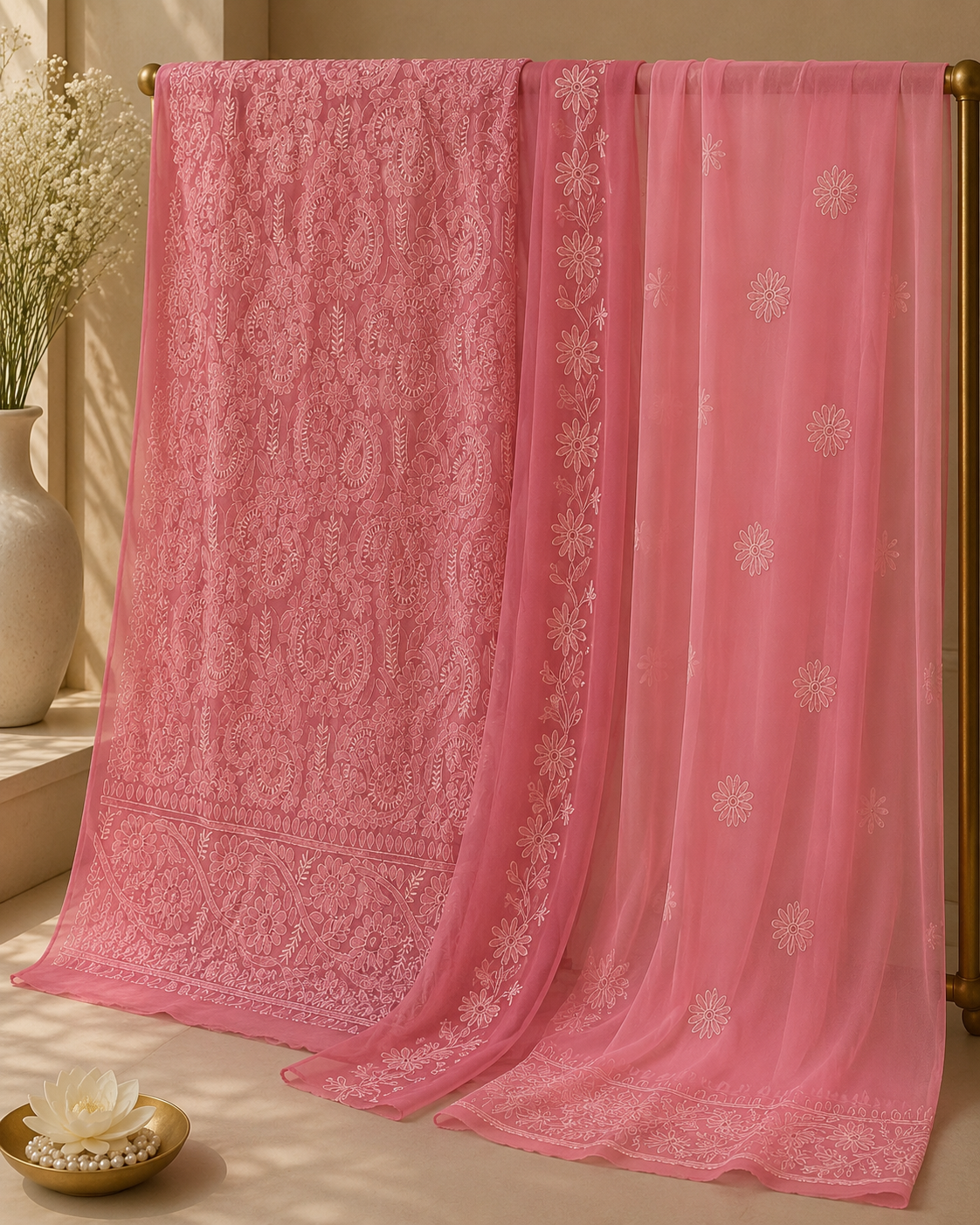 Chiffon 2 pc embroidered 0831