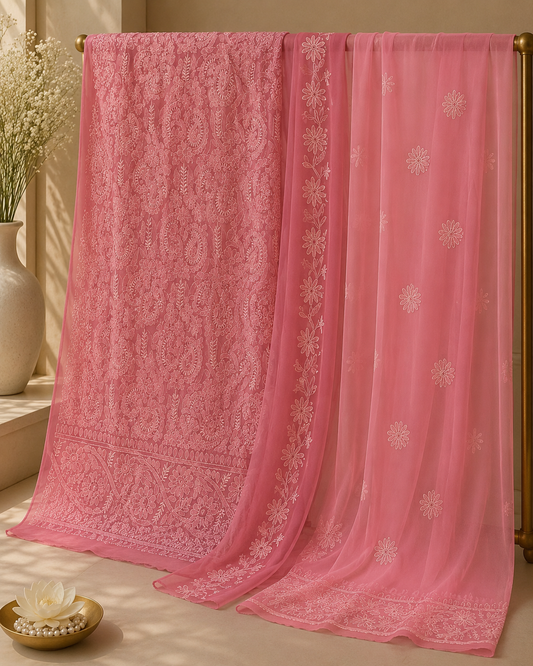 Chiffon 2 pc embroidered 0831