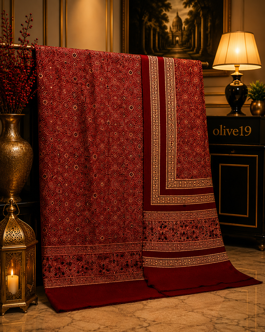 Ajrak 2pc 0795 (unstitched)
