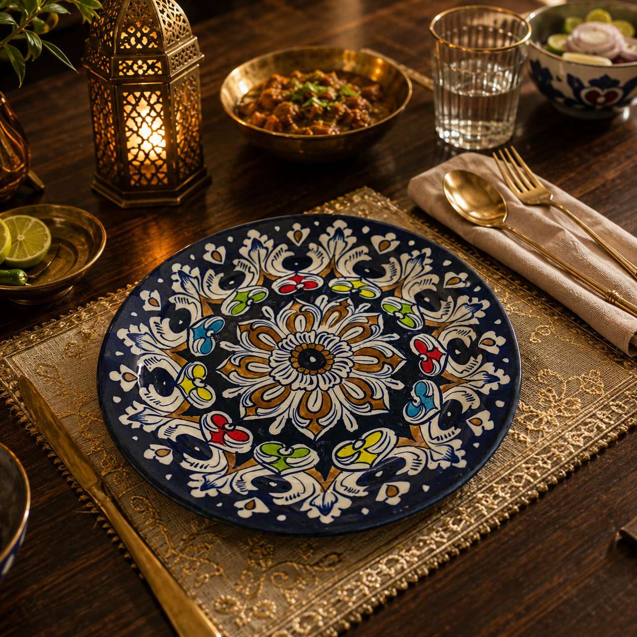 Sheesh Mahal Dinner Plate 0716