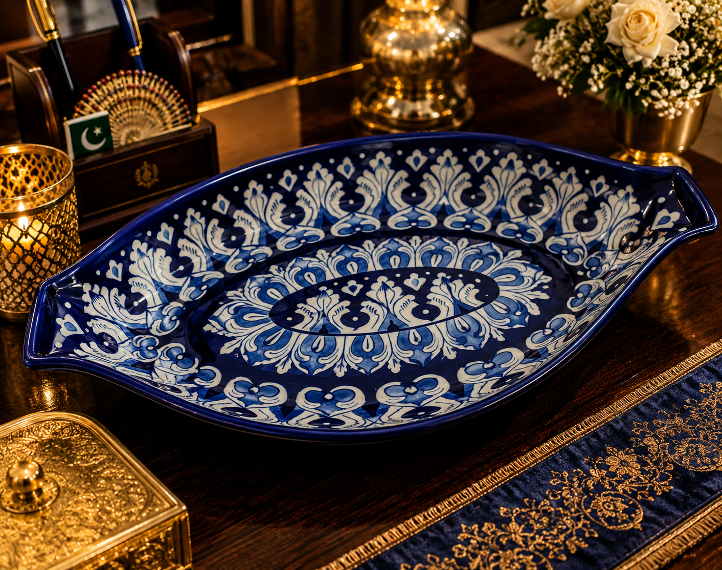 Shahkaar-e-Neel platter (L) 00385