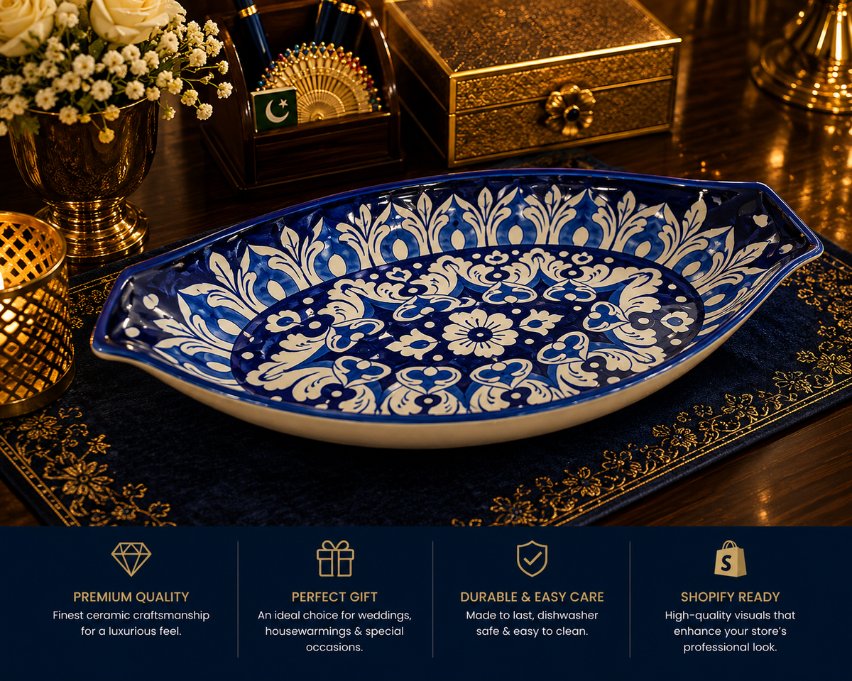 Shahkaar-e-Neel PLATTER (L) 00386