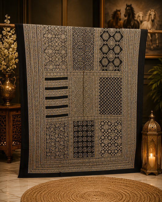 Patch Work Ajrak Dupatta 0762