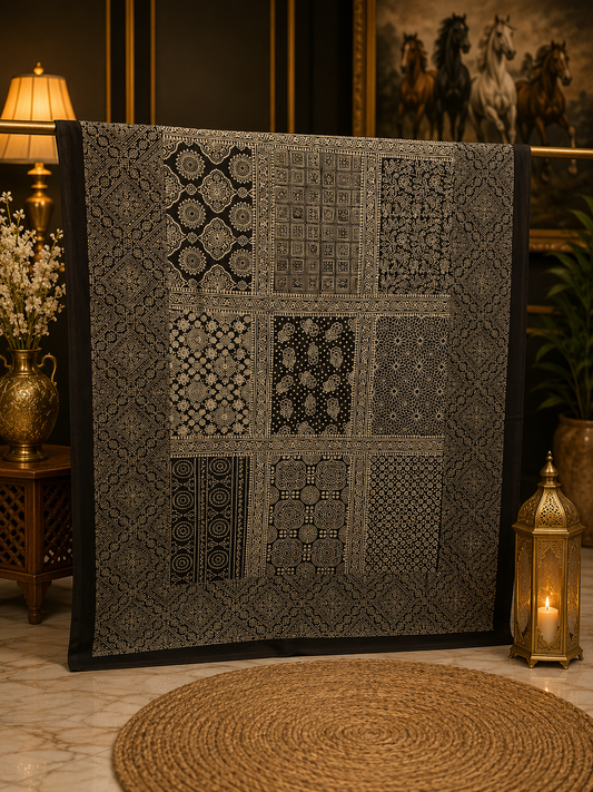 Patch work Ajrak Dupatta 0764