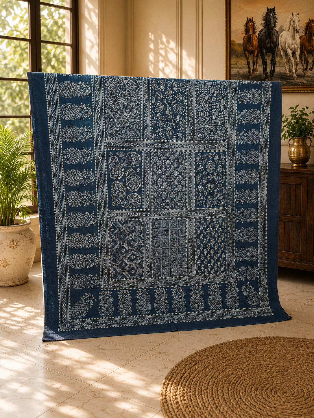Patch Work Ajrak Dupatta 0770