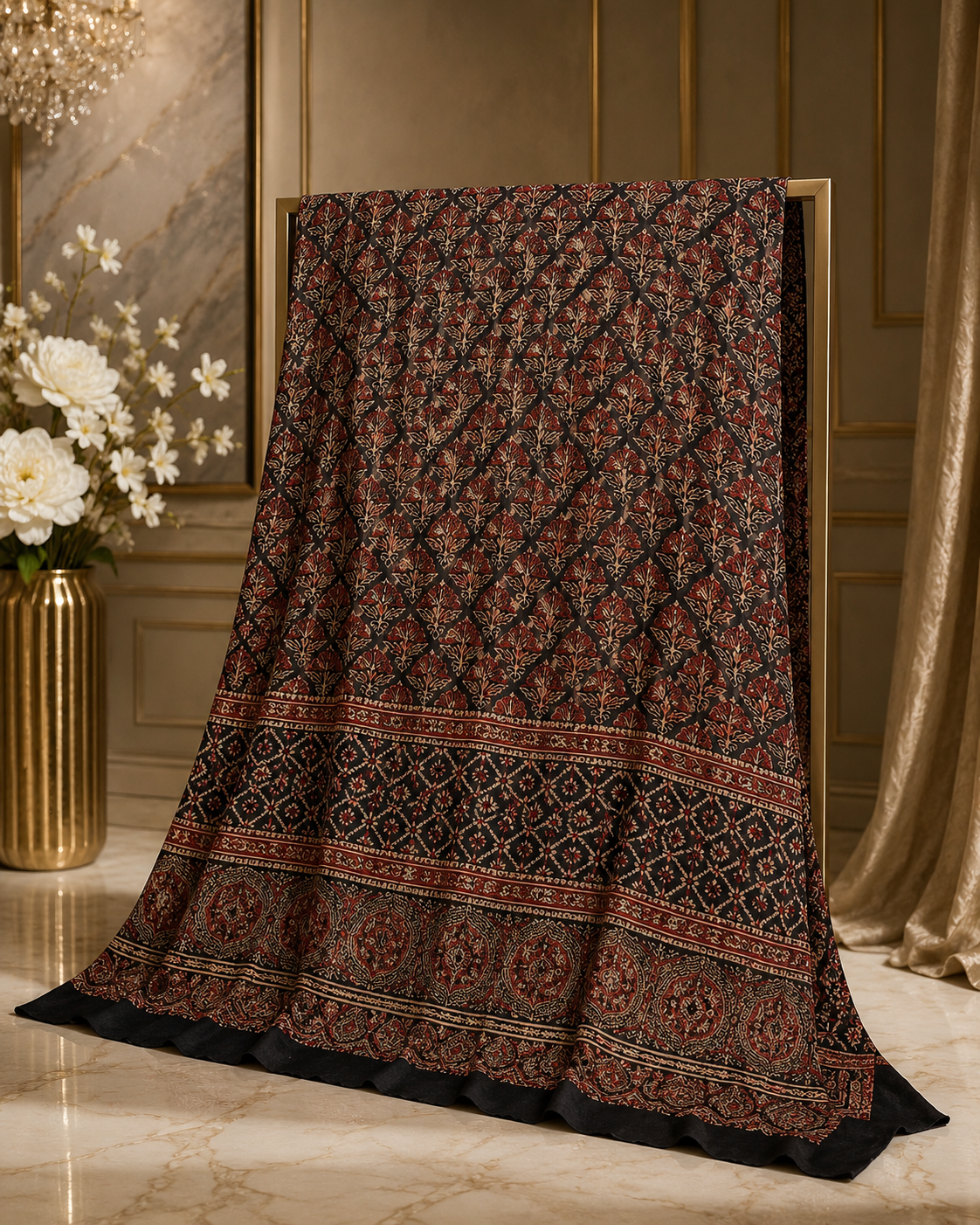 Ajrak Silk Shirt 0709