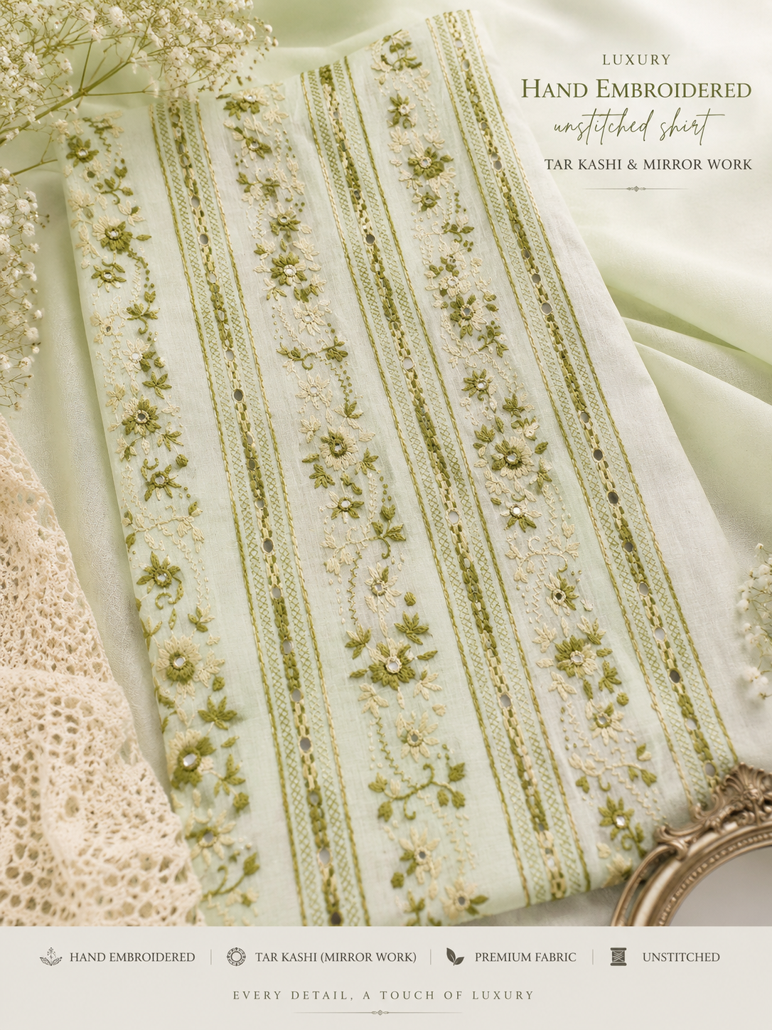 light lemon green Luxury Shirt 0019