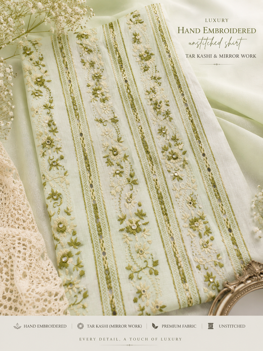light lemon green Luxury Shirt 0724