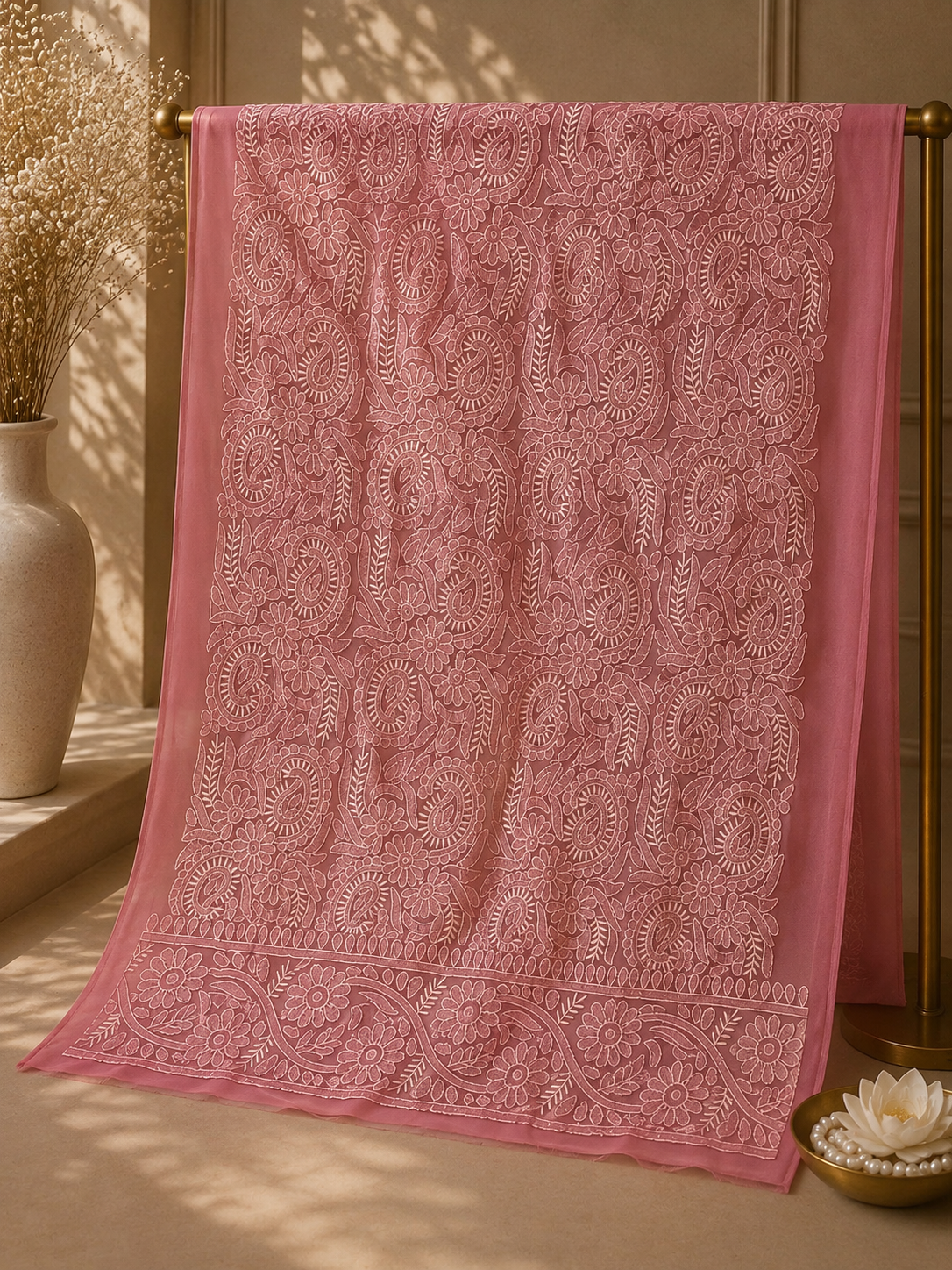 Chiffon 2 pc embroidered 0831