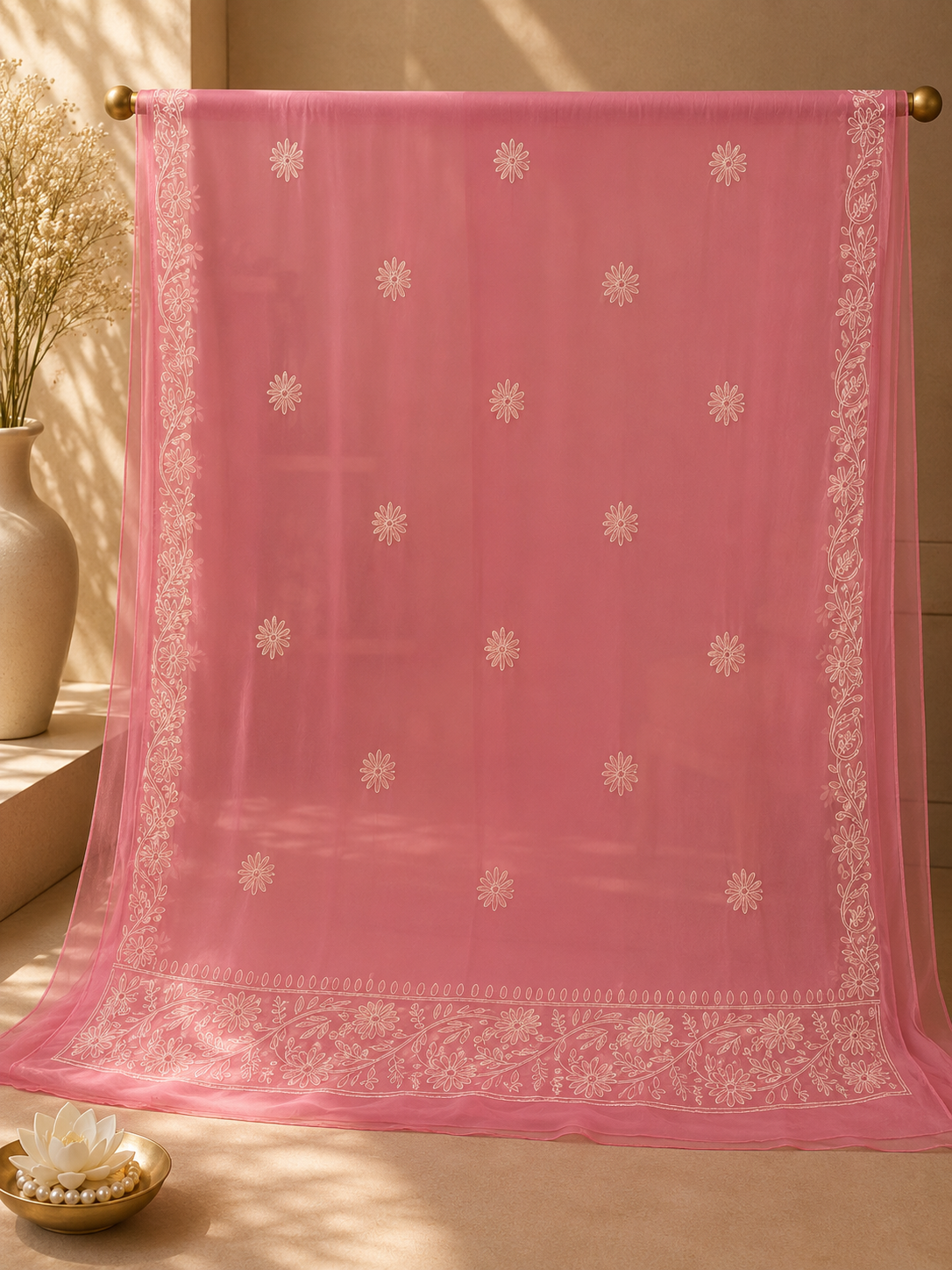 Chiffon 2 pc embroidered 0831