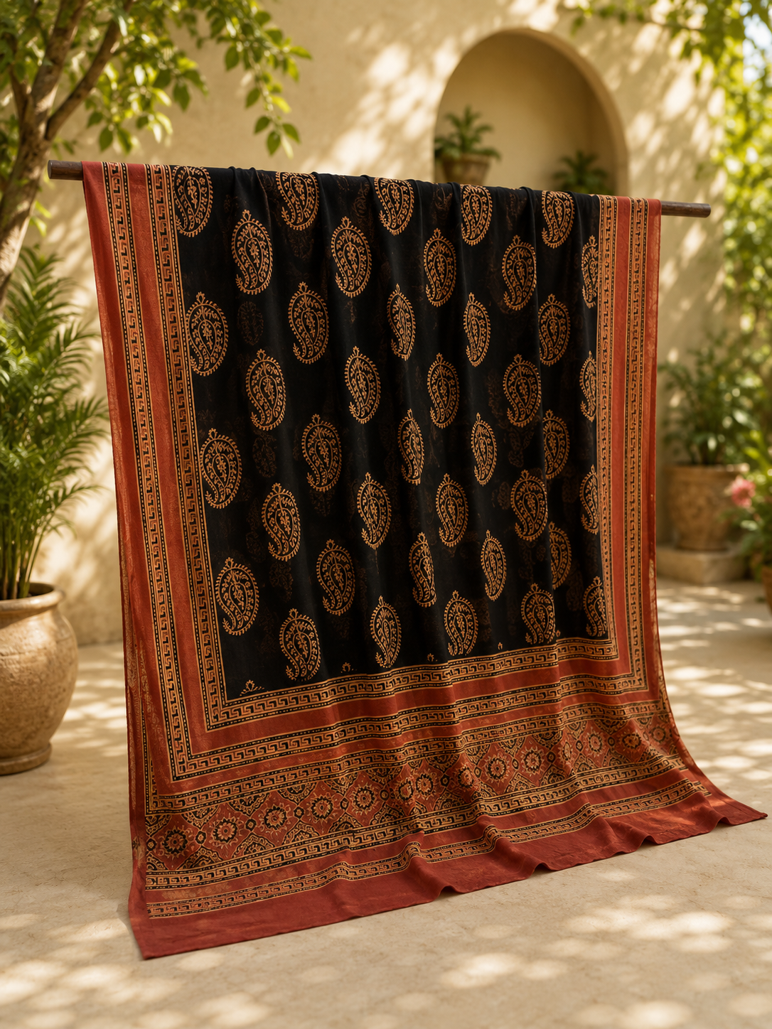 Ajrak 2pc 0800 (unstitched)