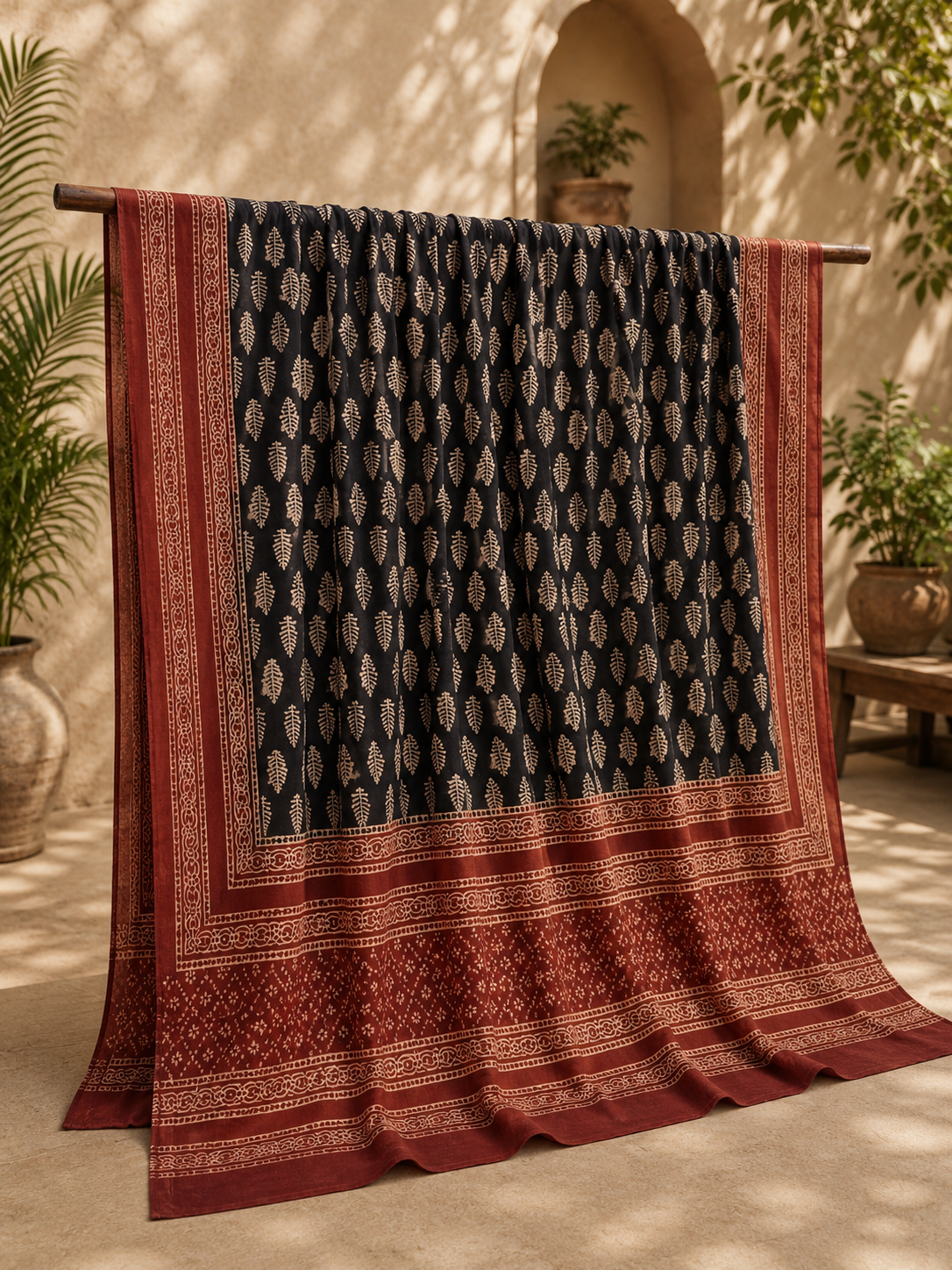 Ajrak 2pc 0801 (unstitched)