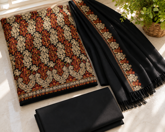 Pashmina Suit (beautiful Black) 0552