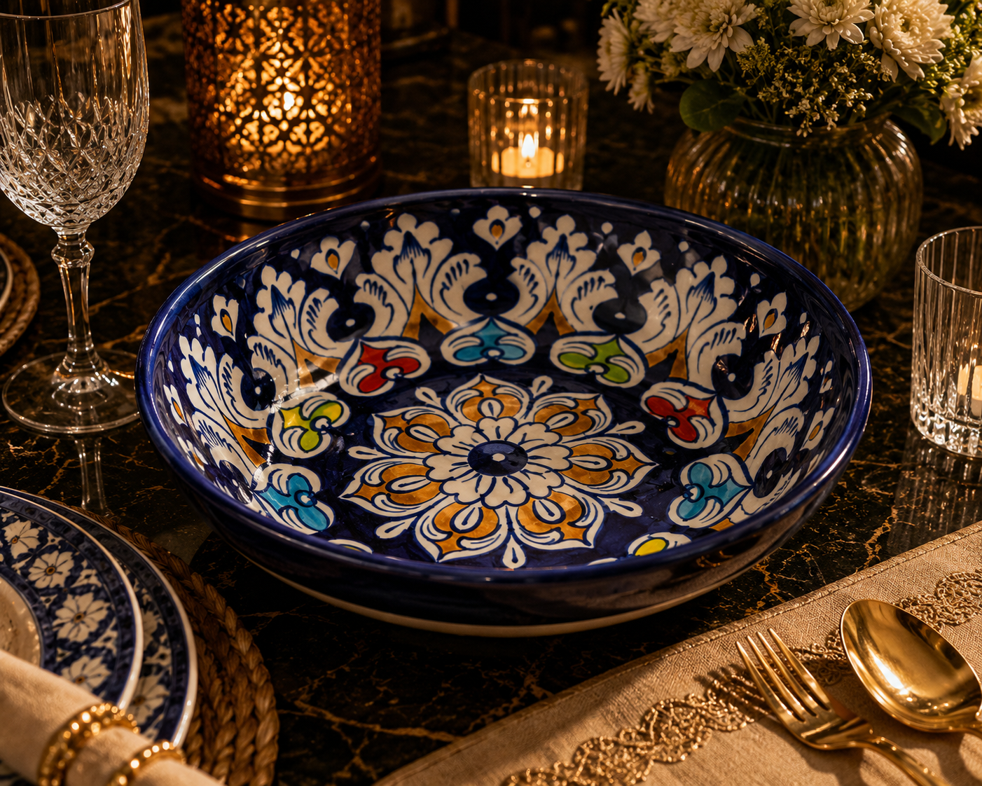 Sheesh Mahal Serving Bowl 0722