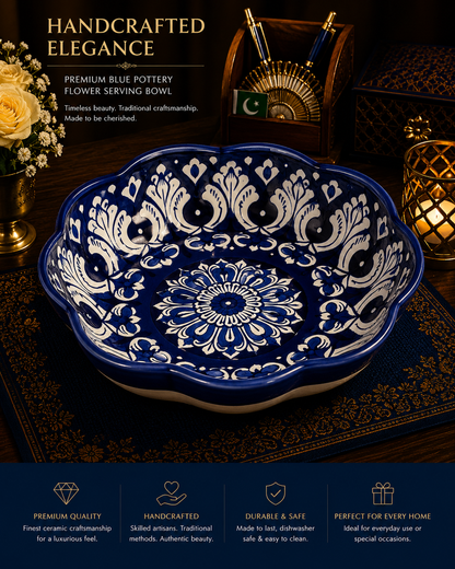Shahkaar-e-Neel Serving Platter 00382