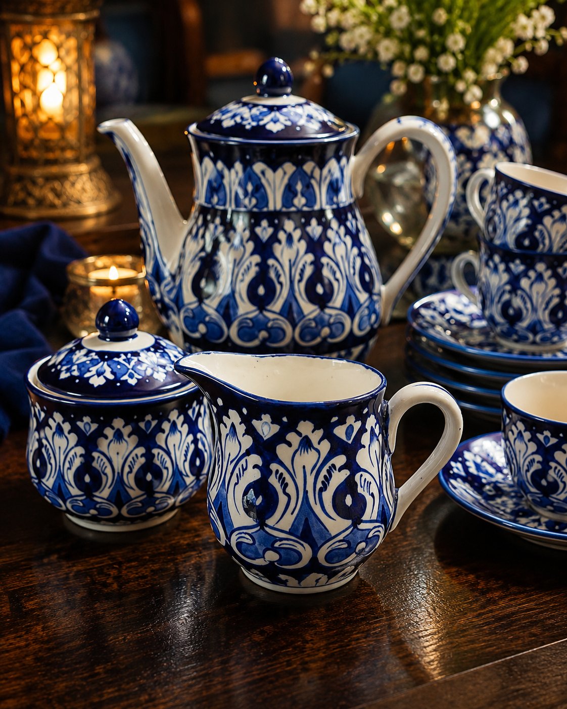 Shahkaar-e-Neel (Tea Set) 0737