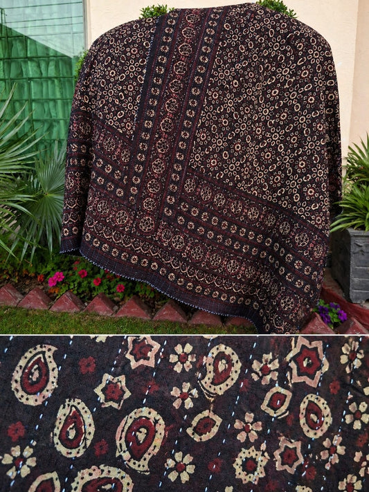 Vegetable Dyed Ajrak unstitched 2 pc 001