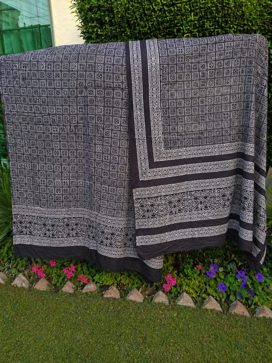 Vegetable dyed ajrak suit 2pc 004